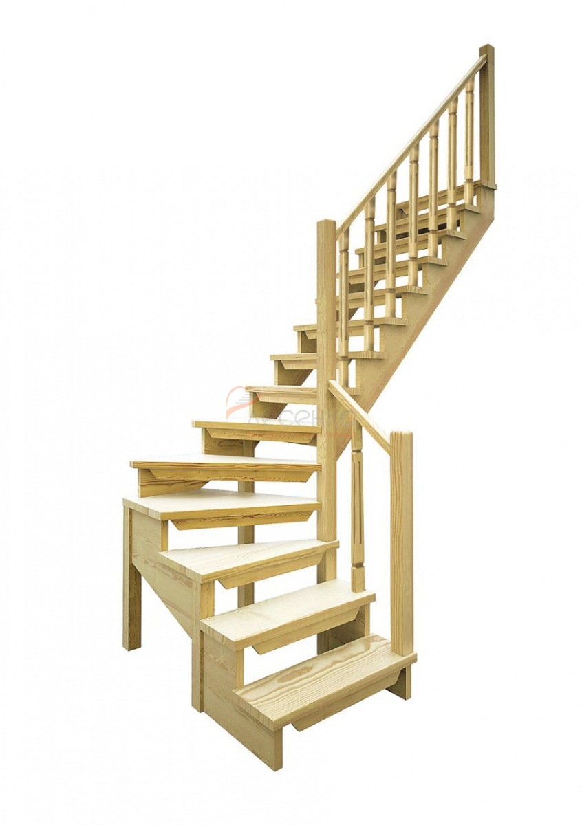 Деревянные лестницы на больцах – каталог, цены