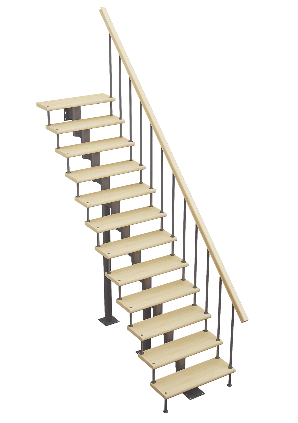 Преимущества лестницы на металлокаркасе от компании «Русский Теремок»