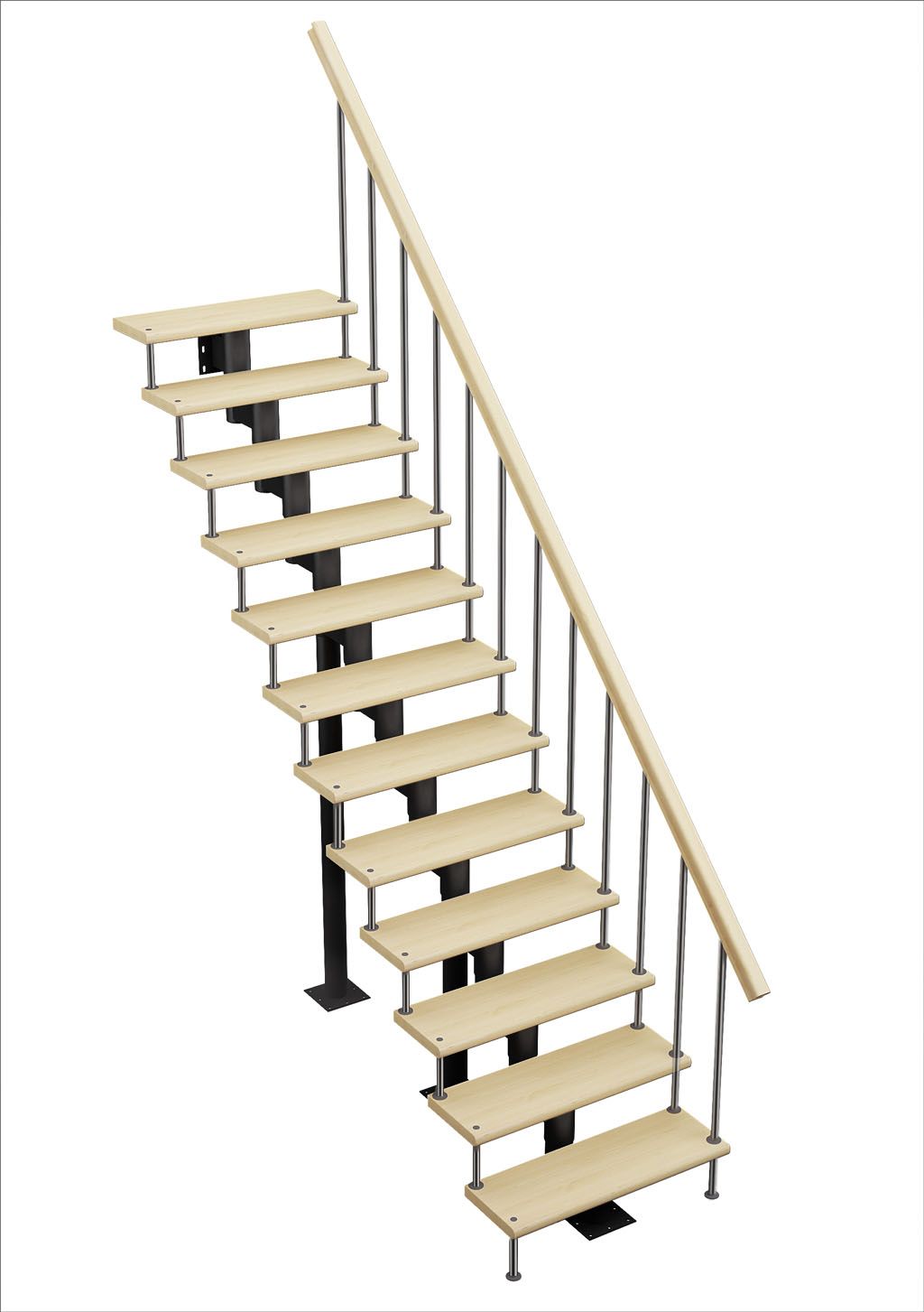 Модульная лестница Стандарт (прямой марш)