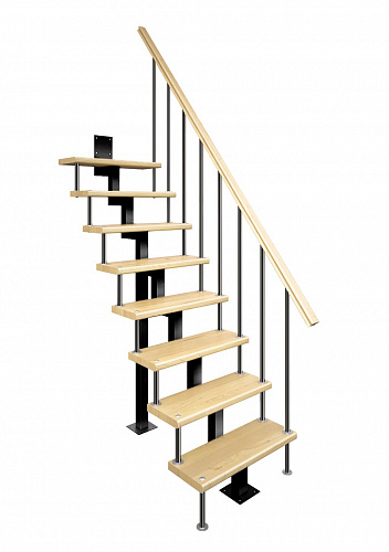 Модульная малогабаритная лестница Линия (прямой марш)